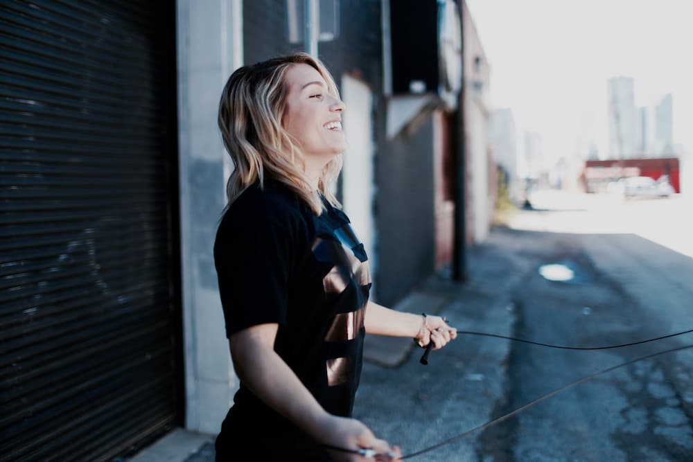 Woman Using Jump Rope