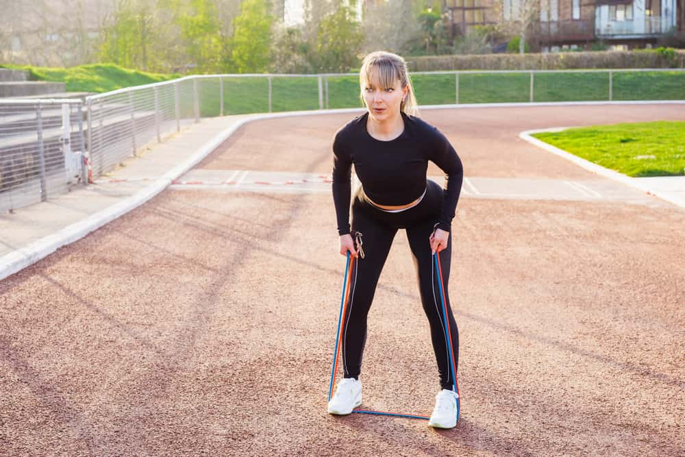 Resistance Band Deadlift as Rowing Machine Alternative