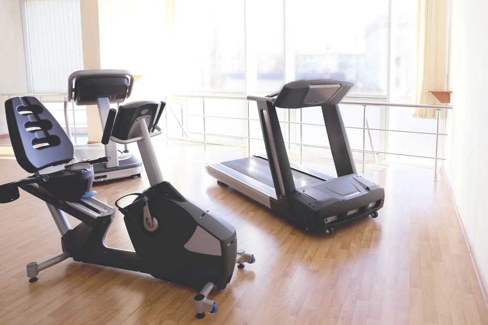 treadmill or exercise bike