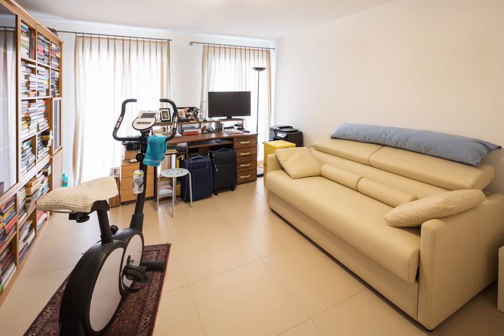 Exercise Bike on Tiled Floors